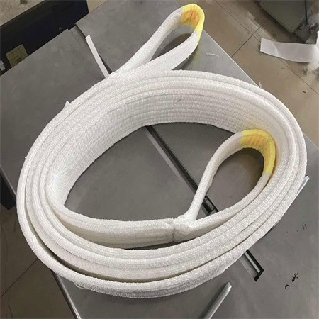 Two end buckle flat lifting strap, thickened two end buckle flat white lifting strap