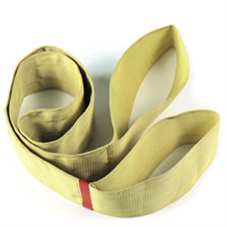 High temperature resistant ring eye type lifting belt, double buckle fireproof and flame-retardant sling, high temperature resistant, corrosion-resistant and heat-resistant mold, double earring eye we