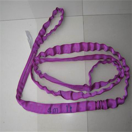 Circular eye shaped lifting belt, circular eye shaped lifting belt with buckles at both ends, cylindrical sling