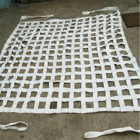 Nylon rope lifting net, polypropylene lifting net bag, flat sling lifting net for loading and unloading