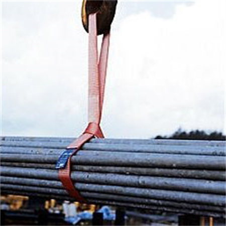 Disposable steel pipe sling with a safety factor of 6 times