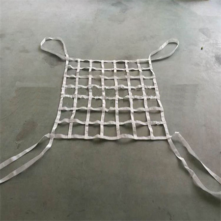 Flat lifting net for loading and unloading cargo, flat polyester lifting net, white polypropylene lifting safety lifting net