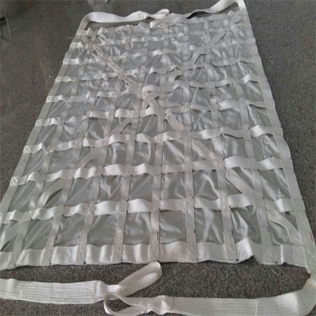 Grain leak proof lifting net flat belt loading and unloading lifting net nylon flat belt lifting net bag