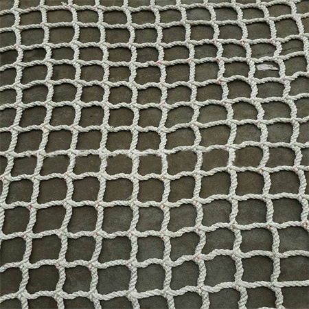 Big eyed safety rope net, big eyed fire safety rope net, white bottom big eyed net, big eyed building safety net