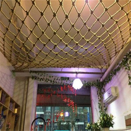 Hemp rope decorative mesh, cotton rope decorative mesh, mesh rope photo wall, hemp rope ceiling mesh