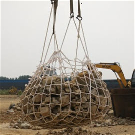 Flood prevention and flood control stone throwing net - emergency rescue net bag