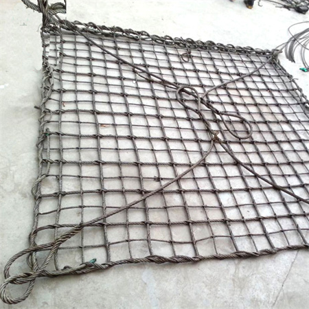 Hand woven steel wire rope lifting net pocket _ Brick, garbage, stone steel wire lifting net _ Construction cement lifting net